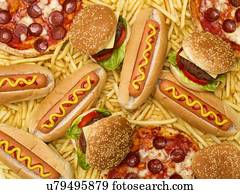 Fast food, full frame.