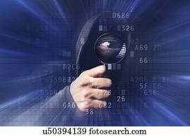 hacker computador, conceitual, image.