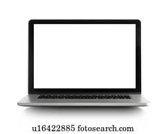 Laptop, studio shot.