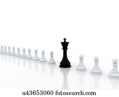 liderança, conceitual, illustration.