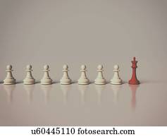 liderança, conceitual, illustration.