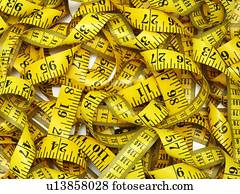 Measuring tape, full frame.