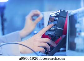 Electronics measuring equipment.