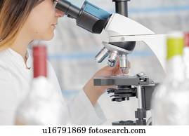 testar, vinho, em, controle qualidade, lab.