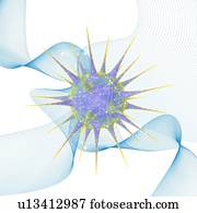 vírus, illustration.