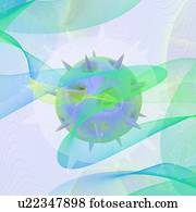 vírus, illustration.