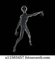 Illustration of a humanoid alien.