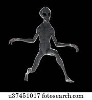 Illustration of a humanoid alien.