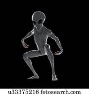 Illustration of a humanoid alien.