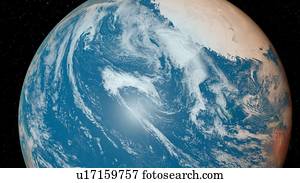 Illustration of the Earth from space.