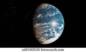 Illustration of the Earth from space.