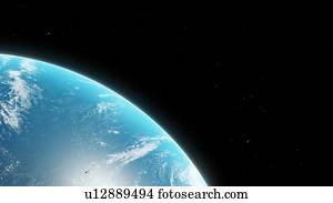 Illustration of the Earth from space.