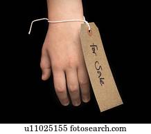 Hand with For Sale label