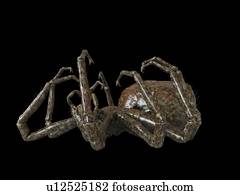 ilustração, de, um, aranha