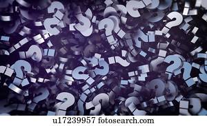 Question marks, illustration