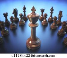 xadrez, rei, ilustração