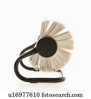 Side view of rolodex