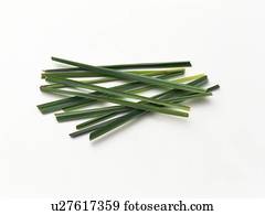 Lemongrass leaves, high angle view