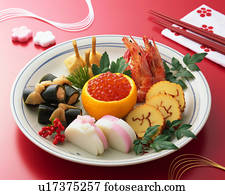 japoneses, ano novo, pratos