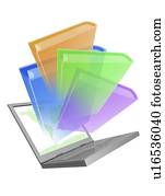 digital, publicar, conceitual, artwork