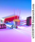 eletrônico, componentes