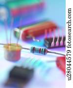 eletrônico, componentes