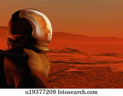Mars exploration, artwork