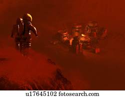 Martian colony, artwork