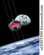 Space elevator, artwork