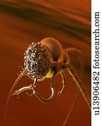 Tripod alien, conceptual artwork