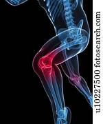 executando, ferimento, conceitual, artwork