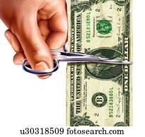 Currency devaluation, conceptual artwork