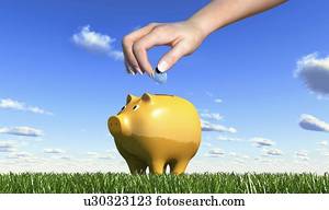 Investing in nature, conceptual artwork