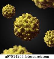 Satellite panicum mosaic virus, artwork