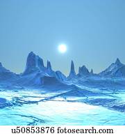 Alien planet, artwork