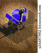 Curiosity rover, artwork