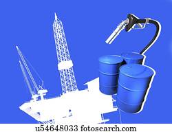 indústria óleo, artwork