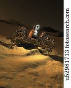 Mars exploration, conceptual artwork