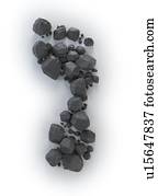 Carbon footprint, conceptual artwork