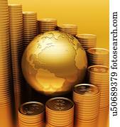 economia global, conceitual, artwork