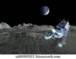 Lunar exploration, artwork