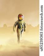 Mars exploration, artwork