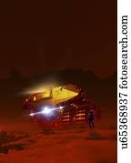 Mars exploration, artwork