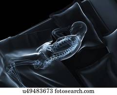 Sleeping man, artwork Sleeping man, artwork