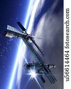 Space hotel, artwork