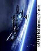 Space hotel, artwork