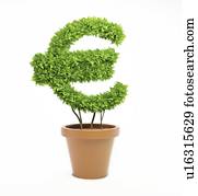 verde, economia, conceitual, artwork