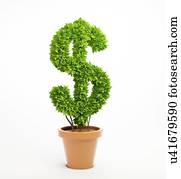 verde, economia, conceitual, artwork