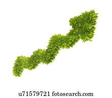 verde, economia, conceitual, artwork