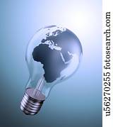 verde, energia, conceitual, artwork